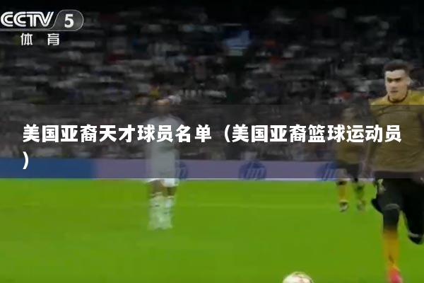 美国亚裔天才球员名单（美国亚裔篮球运动员）